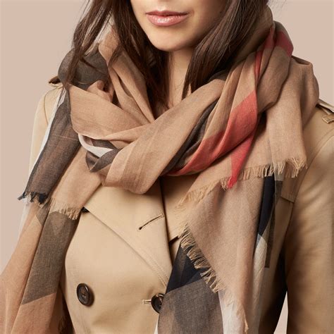 burberry check modal cashmere and silk scarf|burberry cashmere check scarf price.